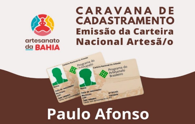 Paulo Afonso recebe Caravana de Cadastramento para Emissão da Carteira Nacional do Artesão
