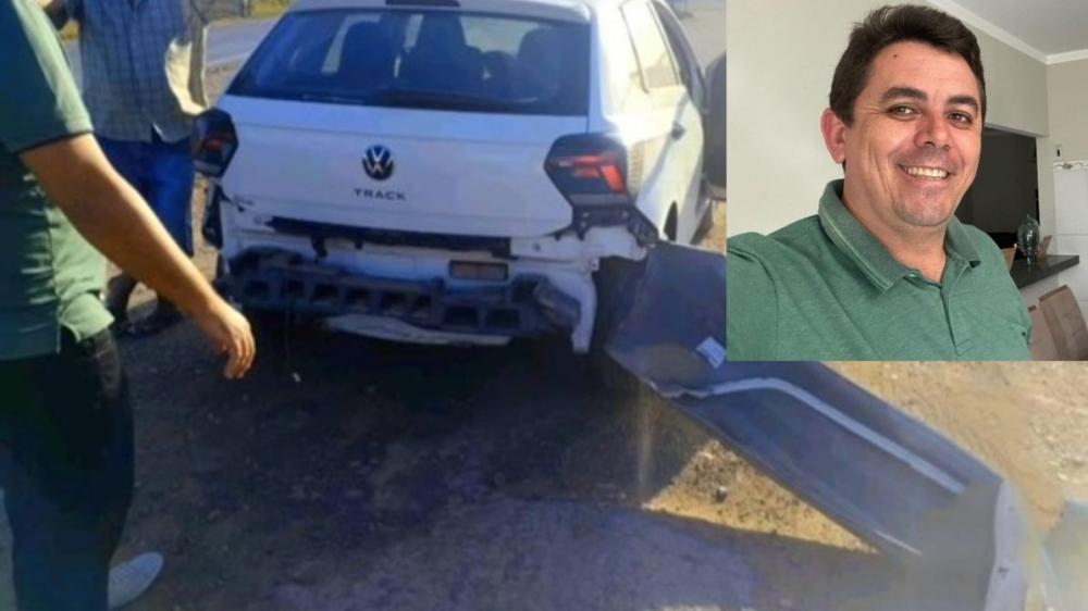 Prefeito de Adustina-BA sofre grave acidente na BR-110
