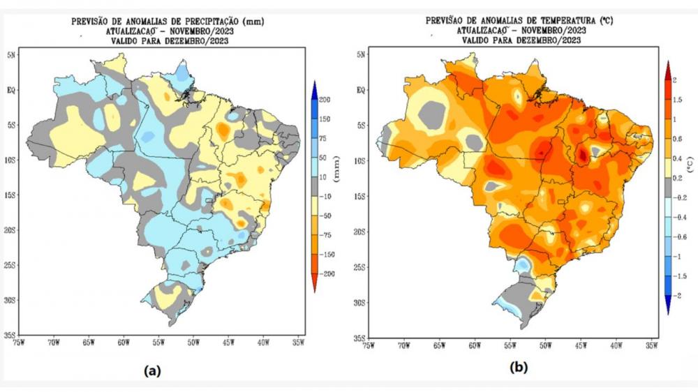 Previsões do Inmet para dezembro indicam chuvas abaixo e calor acima da média em toda a Bahia