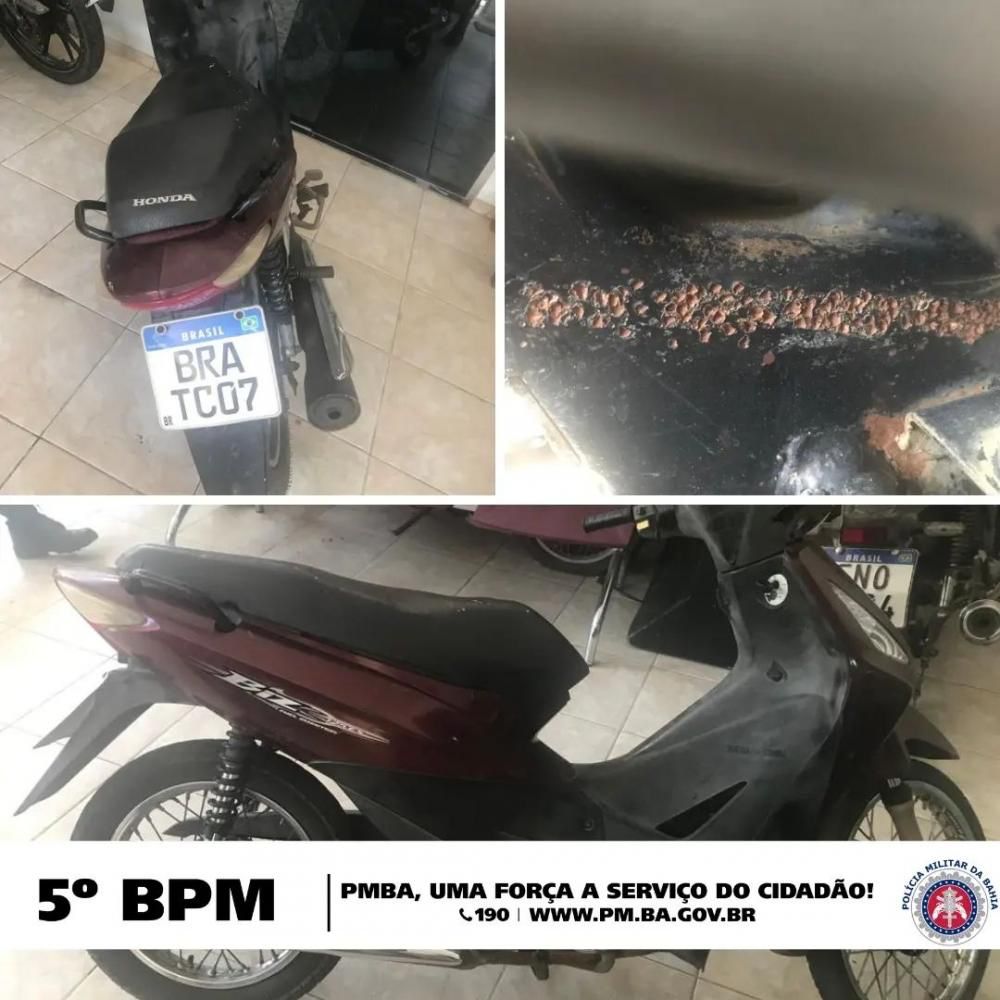 Polícia Militar Realiza Apreensão de Motocicleta em Monte Santo
