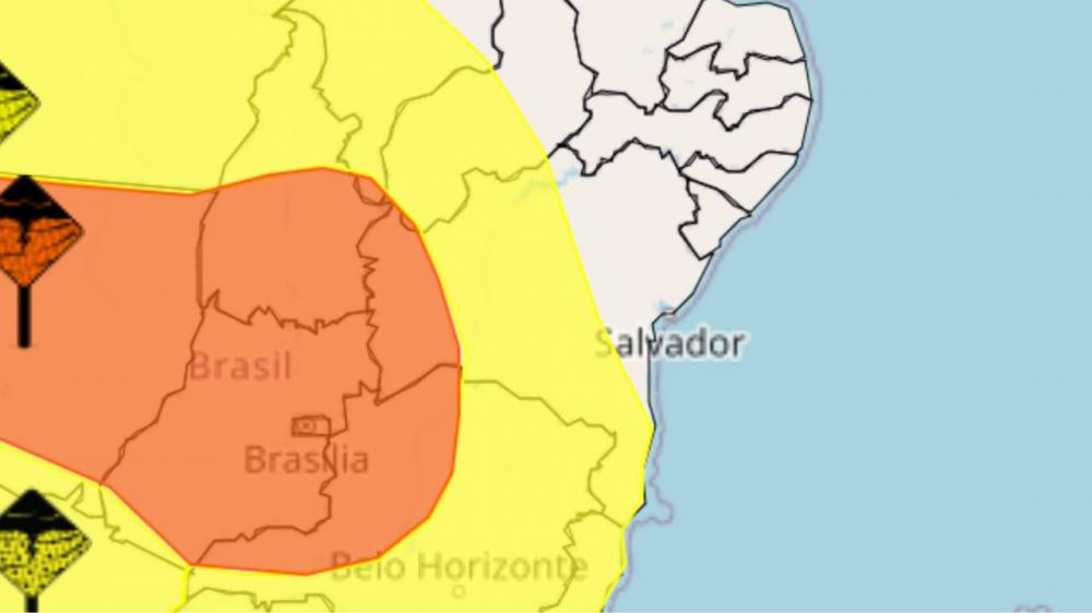 Bahia volta a ficar sob alertas de chuvas nesta quinta