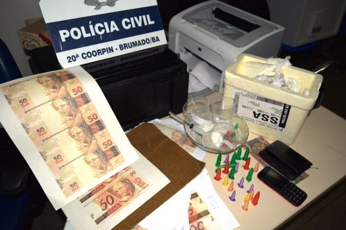 Fabricante de dinheiro falso comercializado nas redes sociais é preso em Brumado
