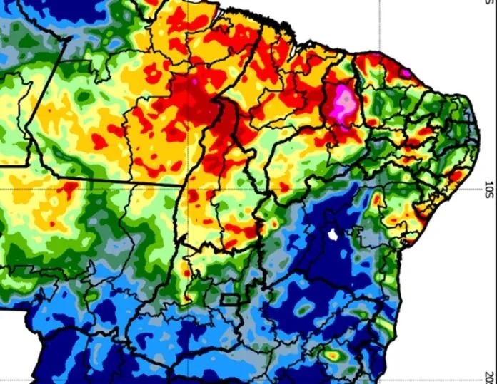 Inmet divulga previsão sobre chuvas para o restante de março no Nordeste