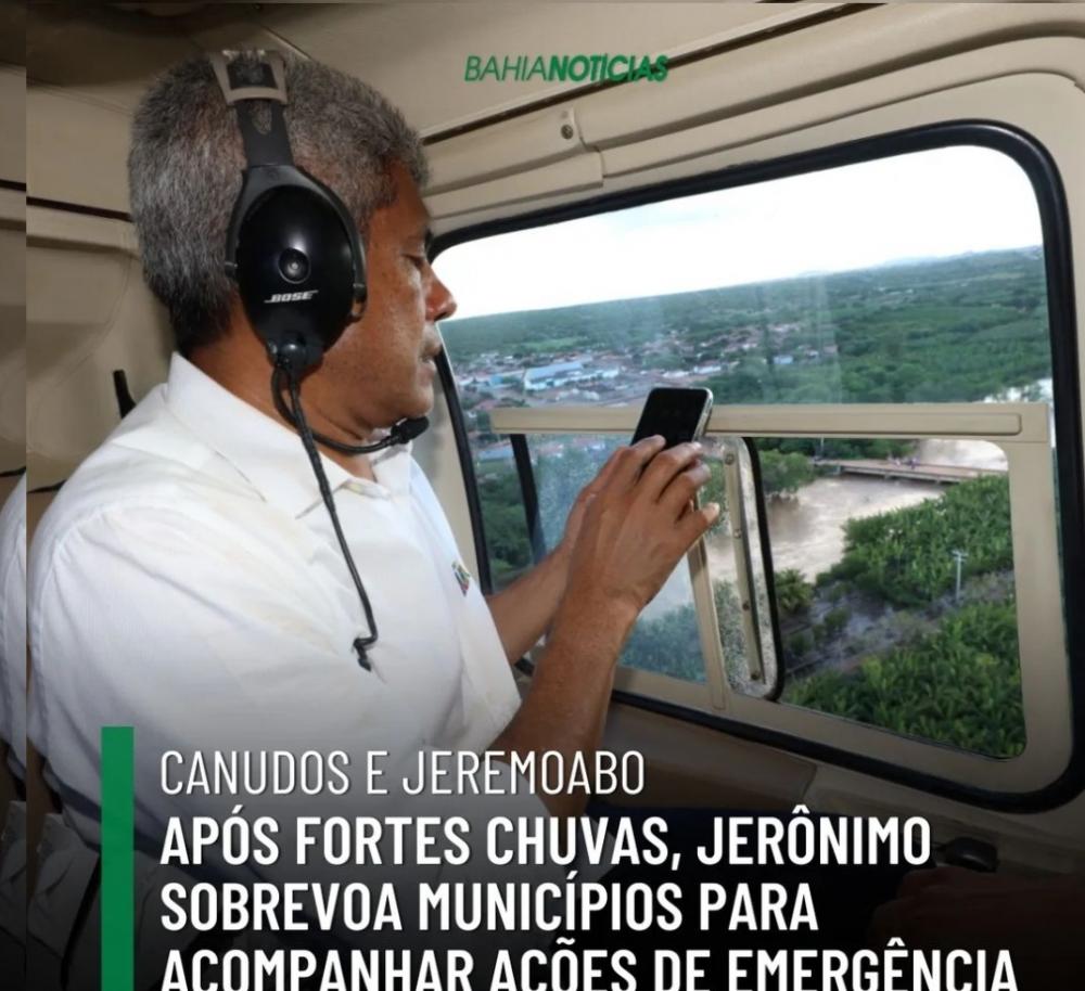 O governador Jerônimo Rodrigues estava no município de Canudos