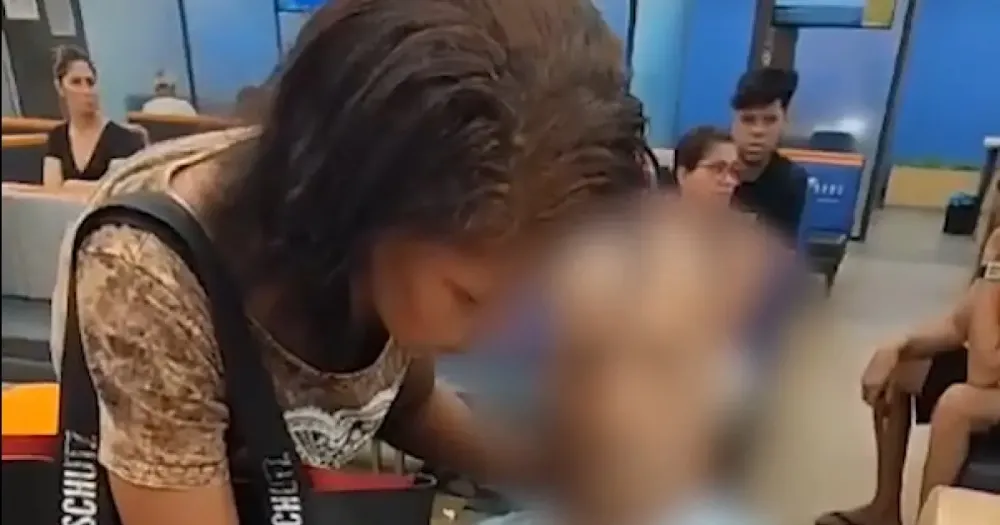Mulher que estava com parente morto em banco tem problemas psiquiátricos, diz filho