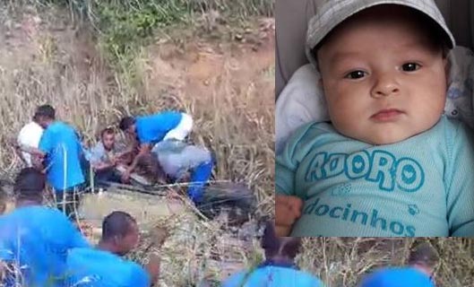 Bebê de 5 meses morre em desastre na BA-263; vídeo mostra comovente resgate
