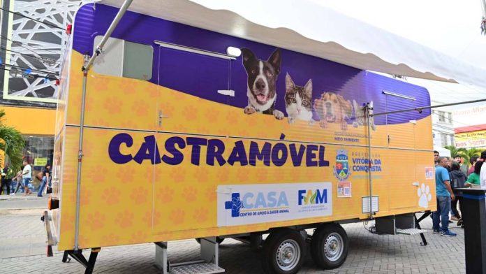 Unidade móvel de castração começou a funcionar em Vitória da Conquista