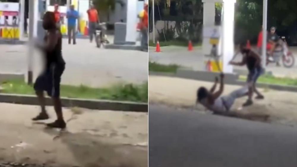 Homens trocam golpes de facão e um deles perde a mão