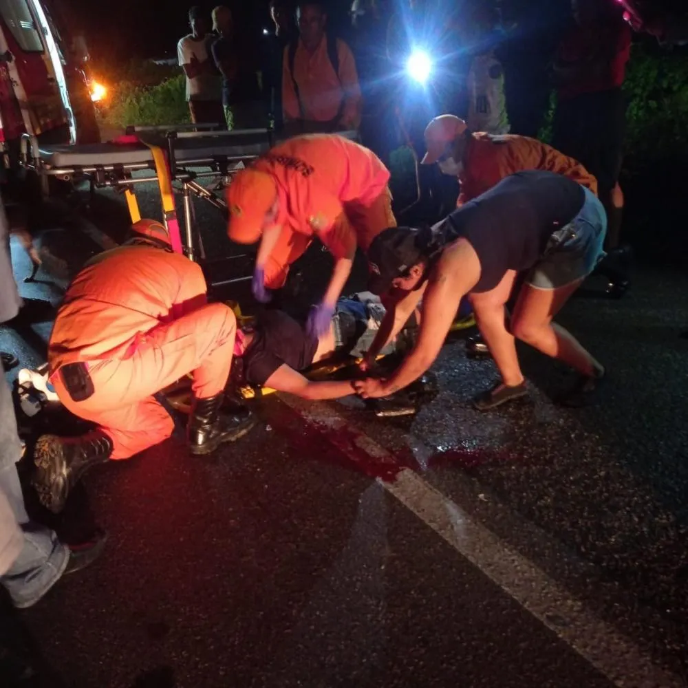 Motorista foge após acidente grave na BR-423, em Água Branca, deixando dois feridos