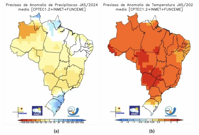 Inmet divulgou Boletim Agroclimatológico de julho com análises e previsões para o setor agrícola