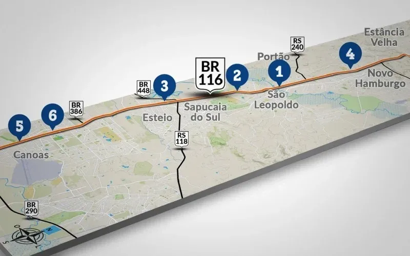 BR-116: Quais as 6 obras que ainda precisam ser concluídas para o trânsito fluir na rodovia?