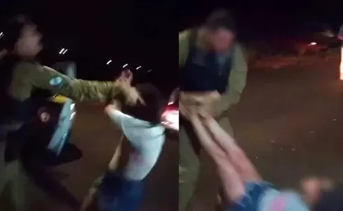 Policial dá tapa e joga mulher no chão durante abordagem