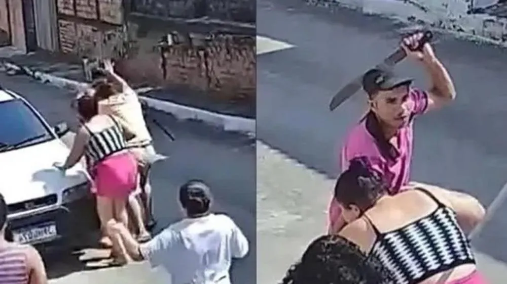 Homem com facão ataca mãe e irmão em Simões Filho; suspeito está foragido