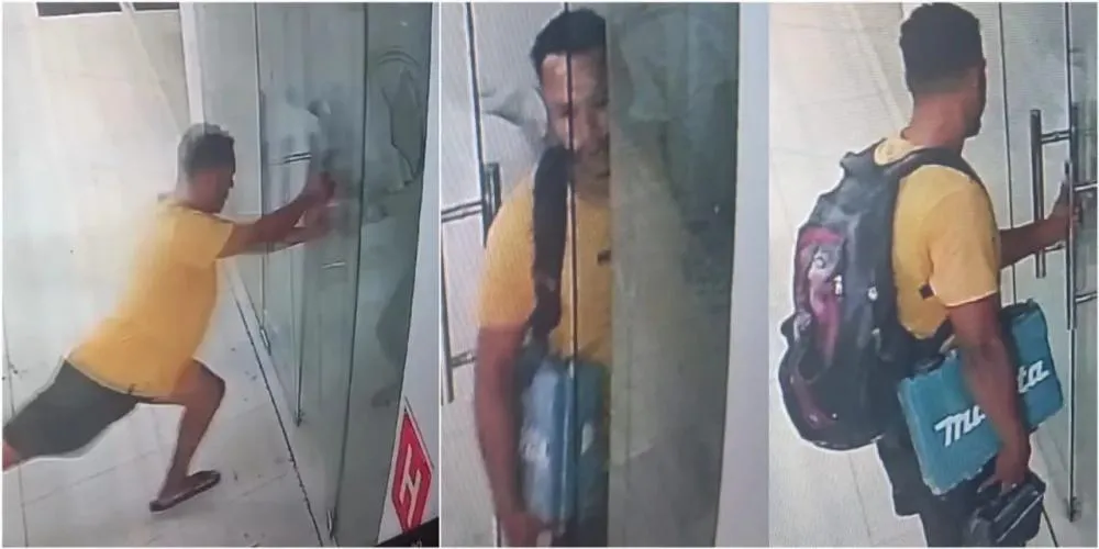 Câmera de segurança registra arrombamento e furto em estabelecimento de Paulo Afonso