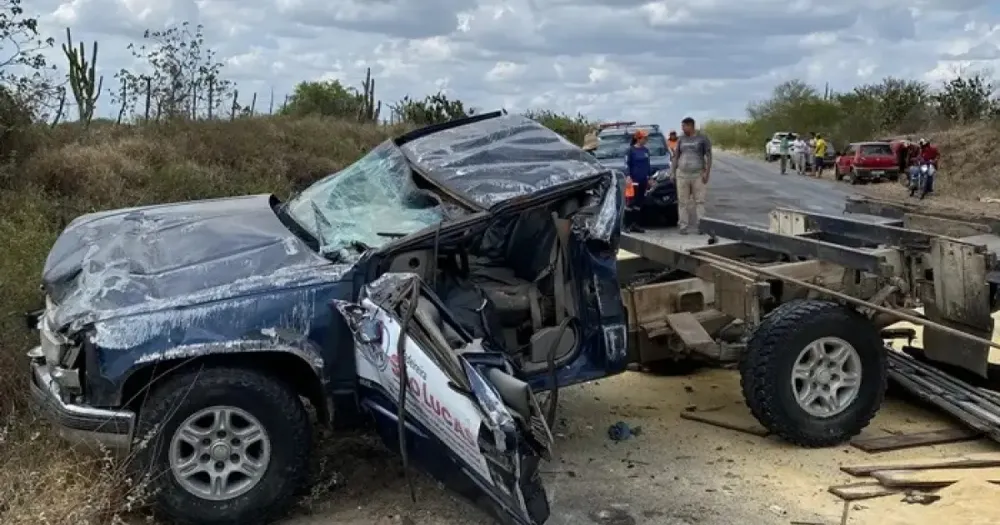 Morre motorista de caminhonete de empresa de Riachão que se envolveu em acidente na BA 120