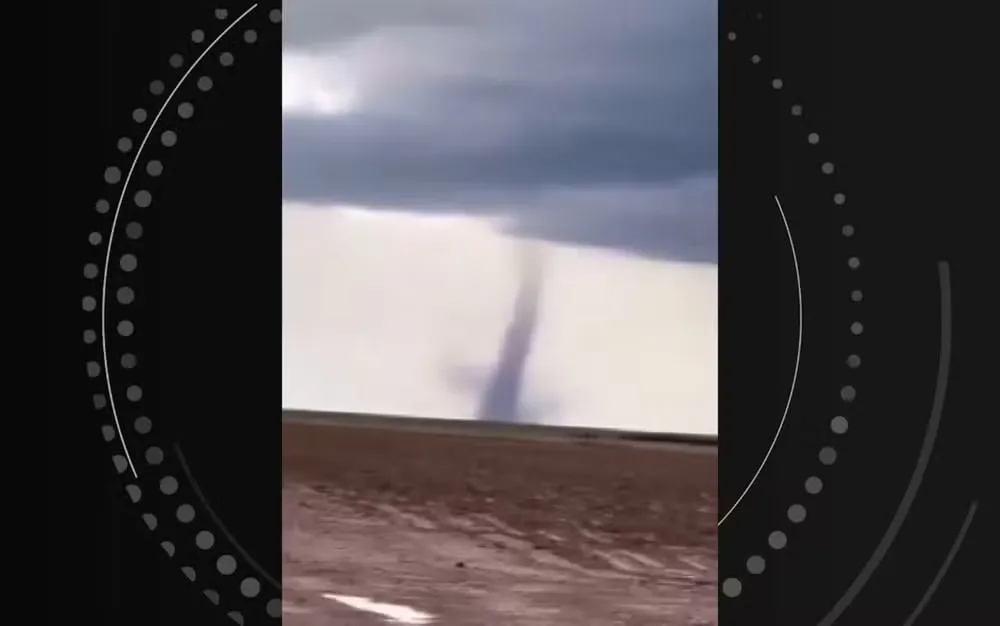 Fenômeno semelhante a um tornado é registrado em fazenda no oeste da Bahia