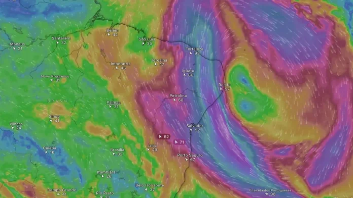 Aproximação de vórtice deve afastar chuvas da Bahia e de outras áreas do Nordeste nos próximos dias