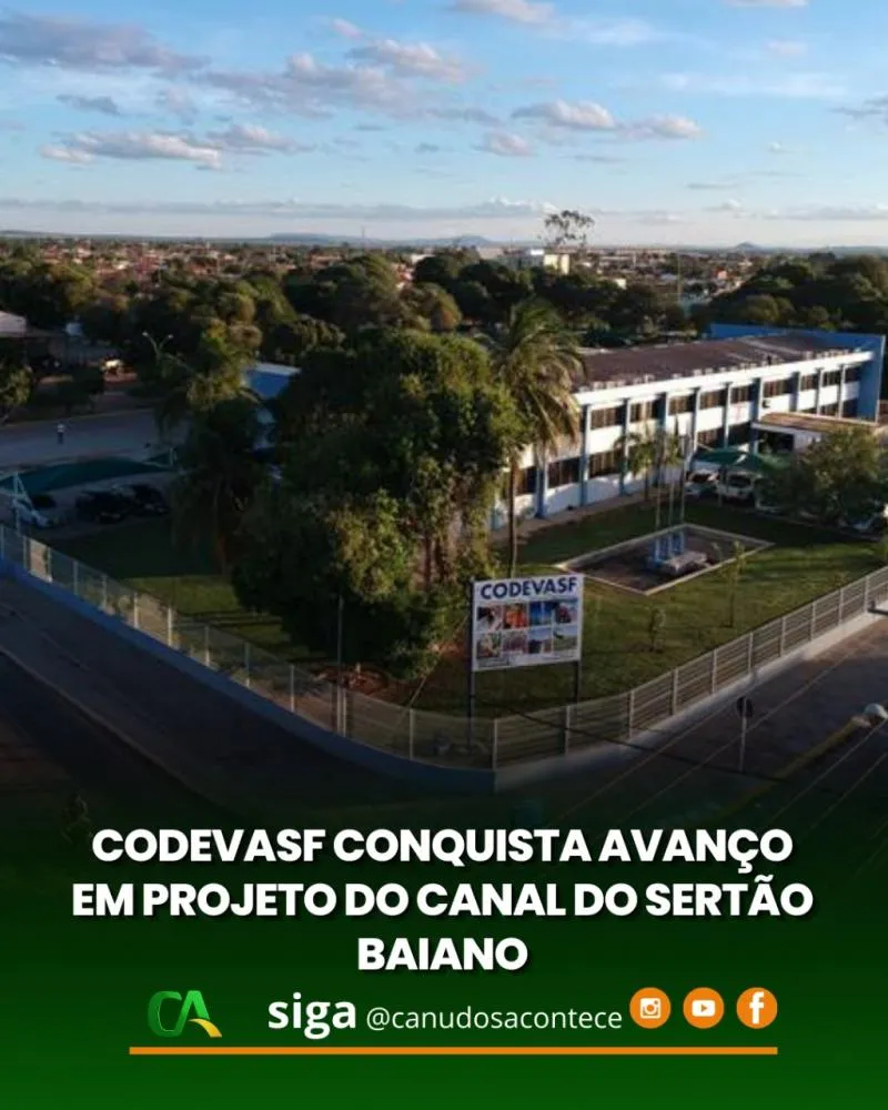 Codevasf conquista avanço em projeto do Canal do Sertão baiano