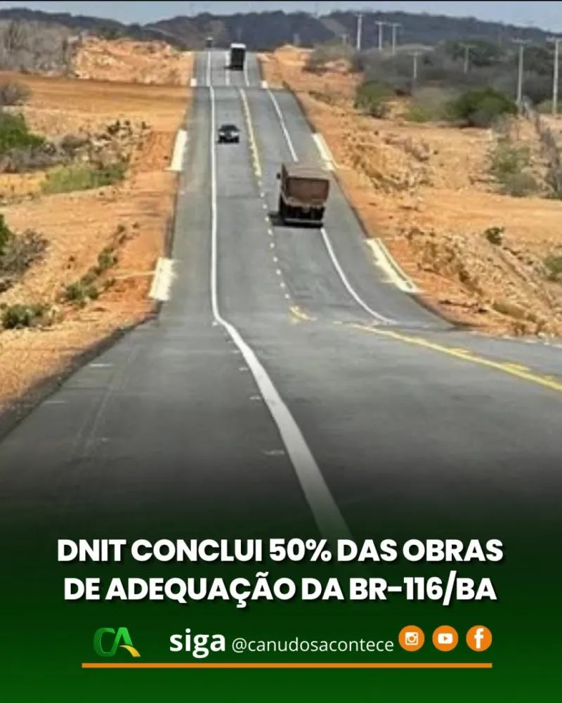 DNIT conclui 50% das obras de adequação da BR-116/BA