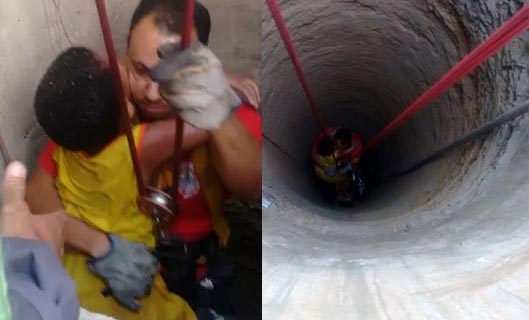 Criança sobrevive após cair em cisterna de 25m de profundidade na Bahia