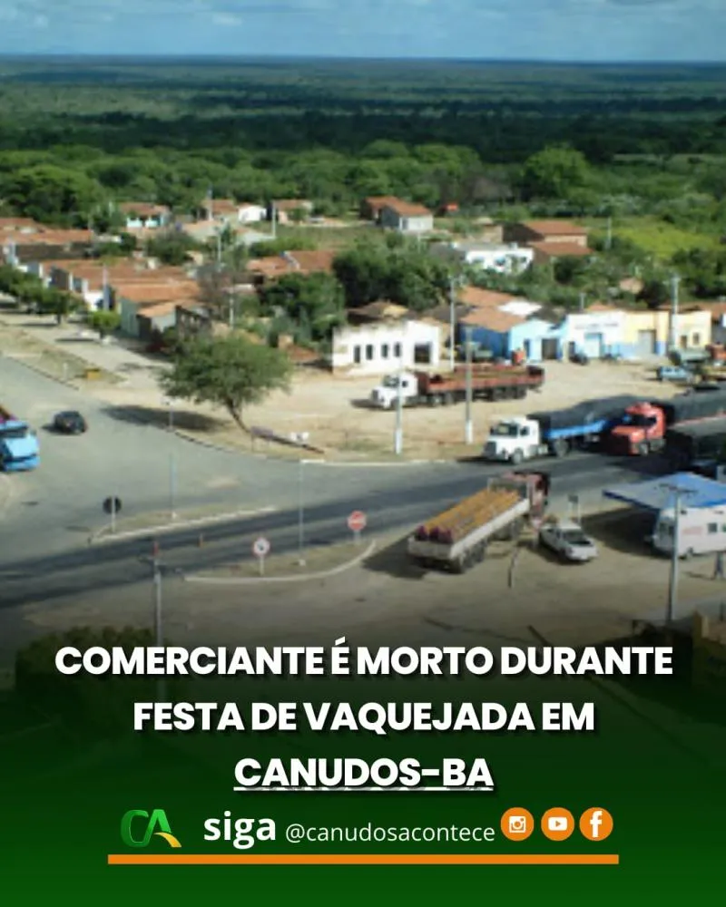 Comerciante é morto durante festa de vaquejada em Canudos-BA