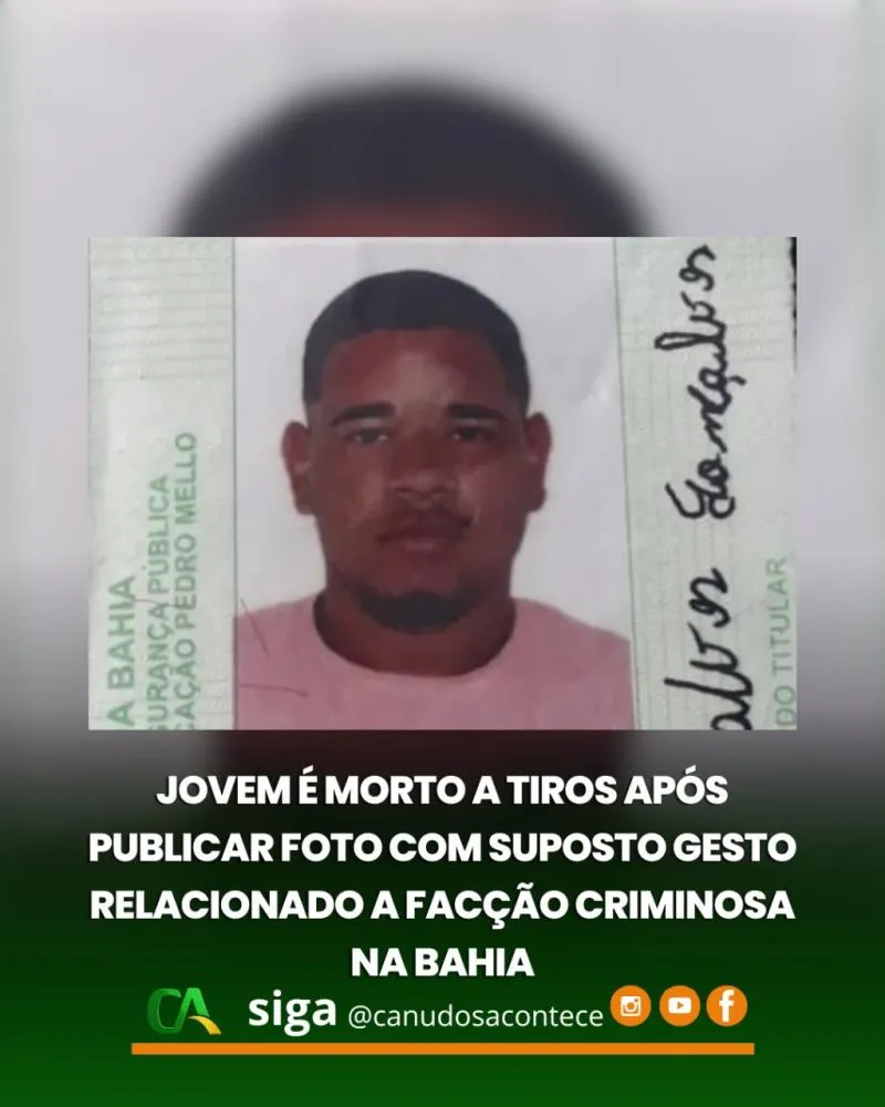 Jovem de 20 anos é morto a tiros no bairro Asa Branca, em Feira de Santana