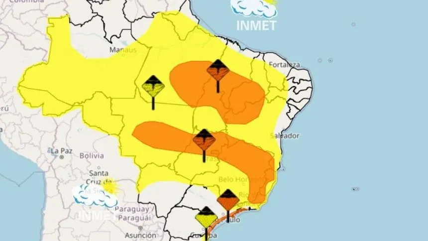 Inmet amplia alertas de chuvas para 281 municípios da Bahia, incluindo Paulo Afonso