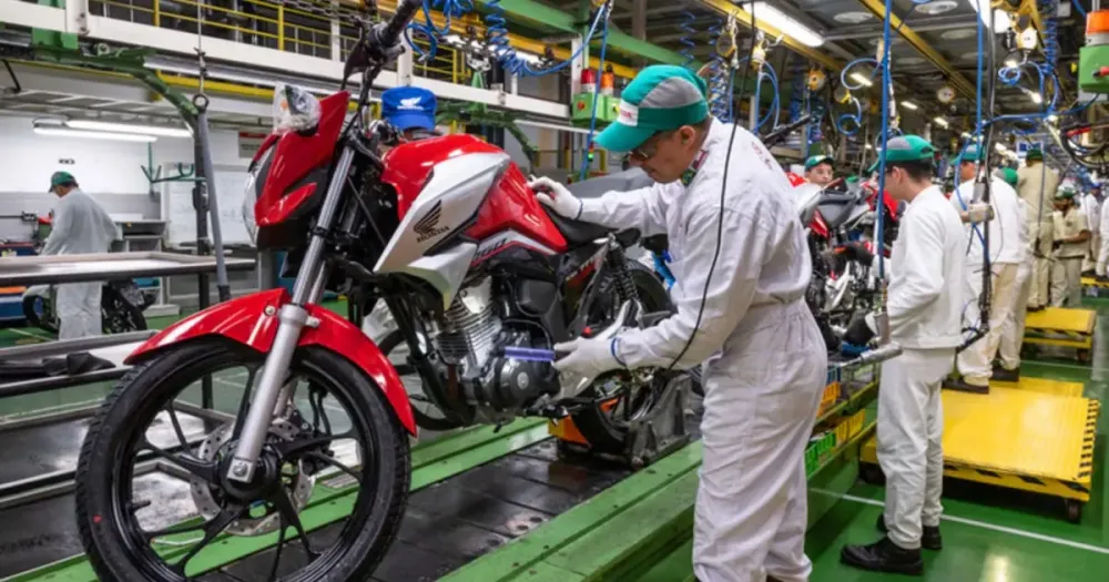 Mais de 1,7 milhão de motos foram produzidas no Brasil em 2024, maior número em 11 anos