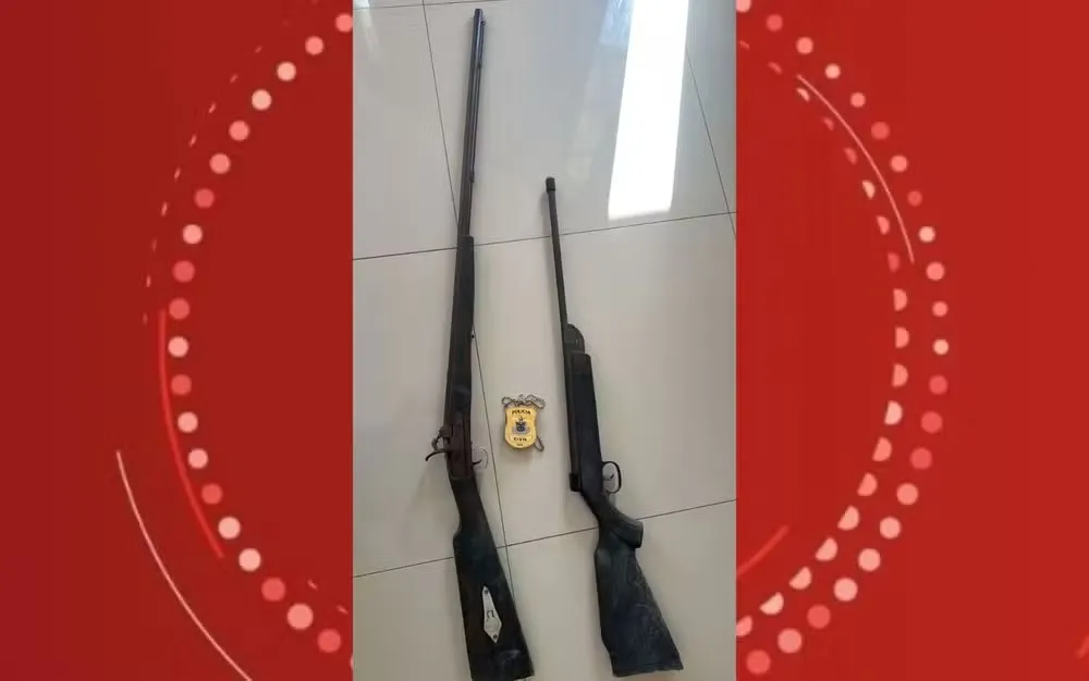 Homem é preso suspeito de ameaçar sobrinha de morte, porte ilegal de arma de fogo e crime de caça de animais silvestres na BA