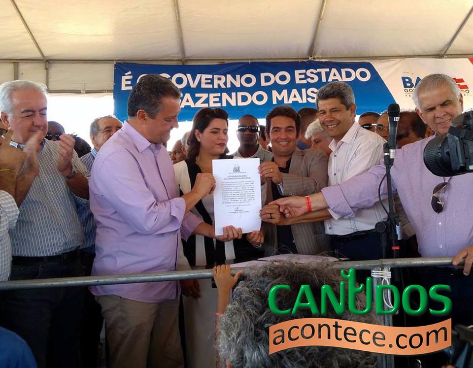 Constesf assina convênio com Rui Costa para limpeza e ampliação de aguadas, barreiros e barragens