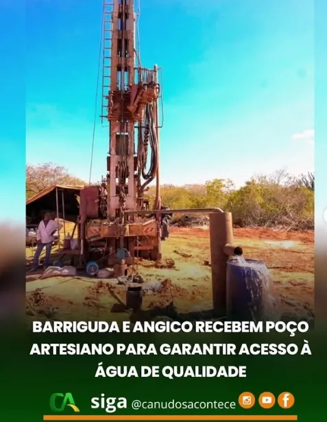 Barriguda e Angico recebem poço artesiano para garantir acesso à água de qualidade