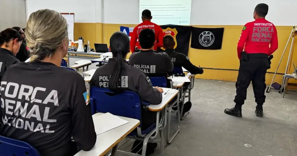Policiais Penais da Bahia iniciam treinamentos com Força Penal Nacional