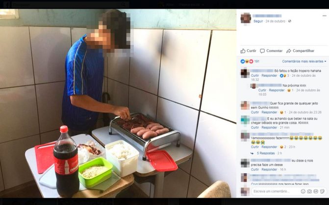 Virou moda? Alunos são suspensos por fazerem churrasco em sala de aula na Bahia