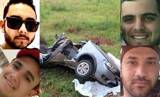 Quatro amigos morrem em trágico acidente na BR-116