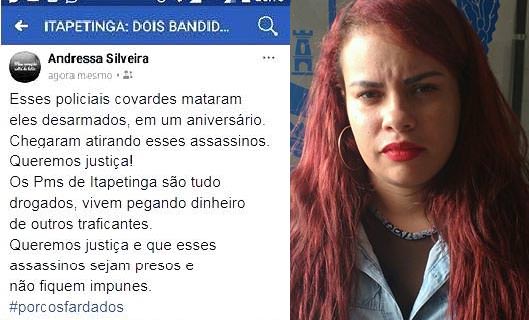 Mulher é presa em flagrante no interior da Bahia após caluniar e difamar PMs no Facebook