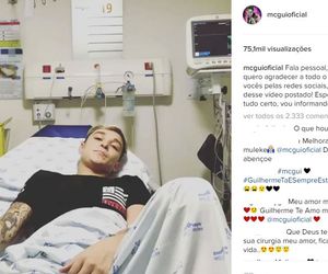  ENTRETENIMENTO MC Gui fará cirurgia na perna após ser atropelado: 