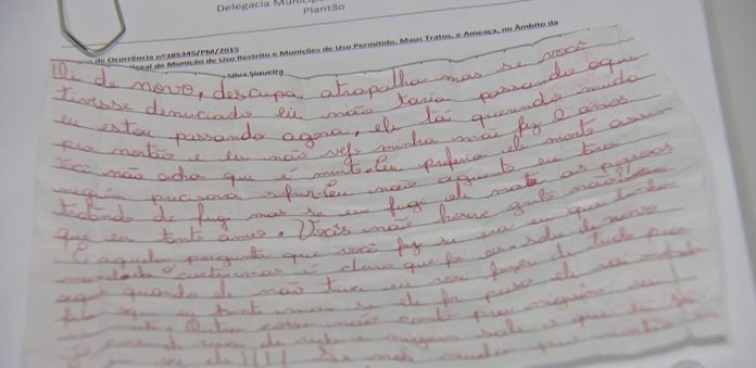 “Vocês não ouvem os gritos?” Menina manda cartas para vizinhos e denuncia abusos do pai