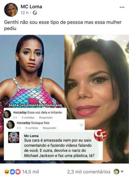Socialite Day McCarthy que atacou Titi xinga “MC Loma” e acaba sendo humilhada na resposta