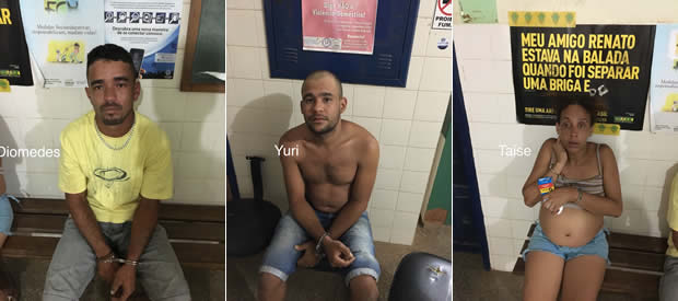 Polícia prende três por associação ao tráfico em Euclides da Cunha