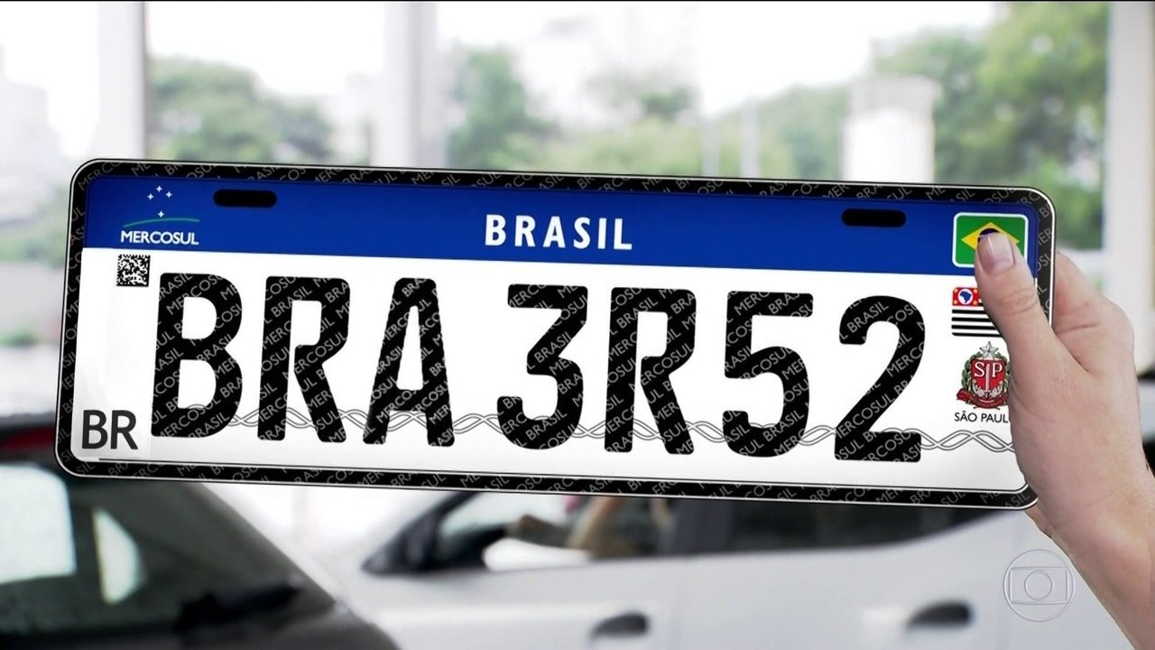 VEÍCULOS BRASILEIROS TERÃO NOVA PLACA SEGUINDO PADRÃO DO MERCOSUL