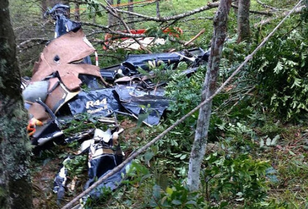 Noiva a caminho de casamento e mais 3 morrem em queda de helicóptero em SP