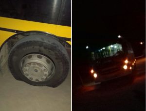 ÔNIBUS ESCOLAR É ATACADO A TIROS POR CRIMINOSOS EM CANSANÇÃO-BA