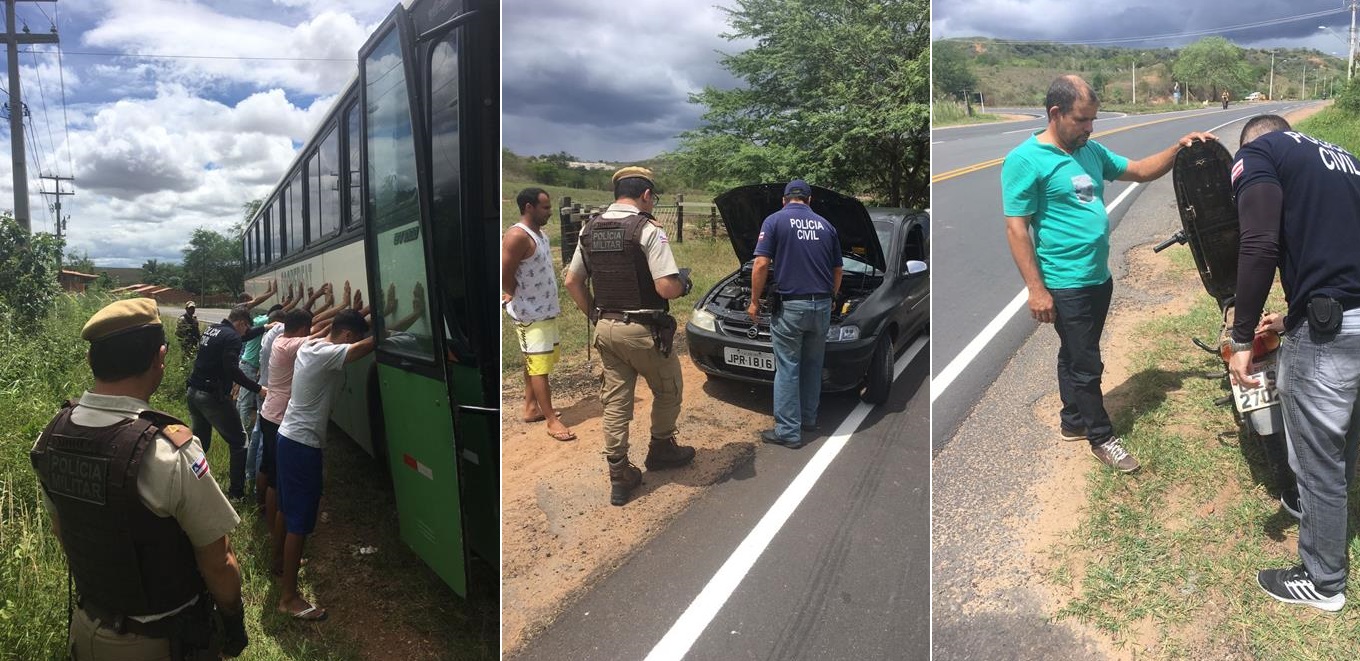 POLÍCIA REALIZA AÇÕES NAS ESTRADAS DOS MUNICÍPIOS DE CHORROCHÓ E ANTAS