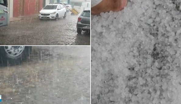 Cidades baianas são atingidas por chuva de granizo