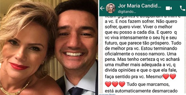 Após terminar namoro pelo WhatsApp e mensagem ser vazada, apresentadora se afasta das redes sociais