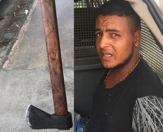 Santaluz: Jovem é preso por agredir a própria avó com golpe de machado na cabeça