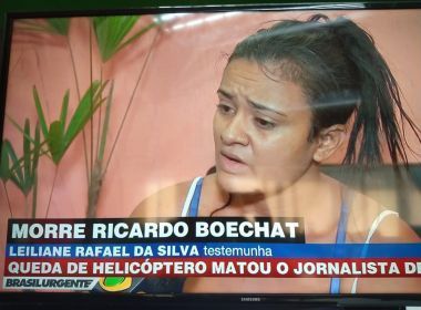 TESTEMUNHA DIZ TER VISTO BOECHAT PEDIR SOCORRO COM A MÃO ANTES DE EXPLOSÃO DO HELICÓPTERO