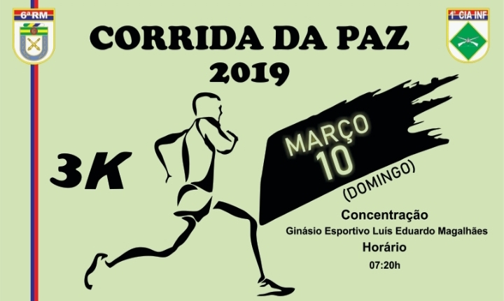 Paulo Afonso: Corrida da Paz 2019 será no dia 10 de março