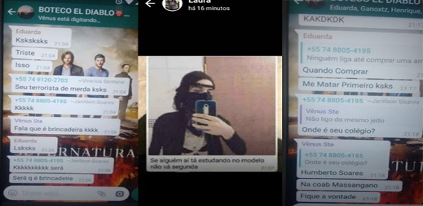 POSSÍVEL ATAQUE AO COLÉGIO MODELO EM JUAZEIRO E HUMBERTO SOARES EM PETROLINA É ORQUESTRADO NO WHATSAPP 