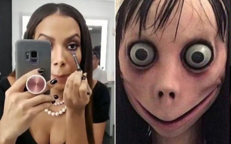Anitta é comparada a boneca Momo após foto fazendo careta 